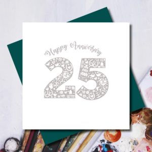 Silver (25th) Anniversary Cards