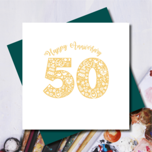 Golden (50th) Anniversary Cards