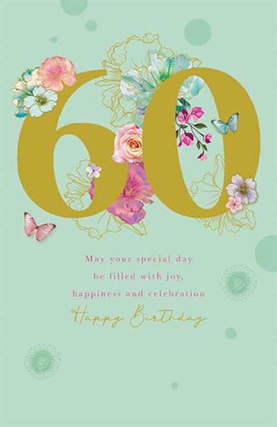 60TH BIRTHDAY CARD - Gajet