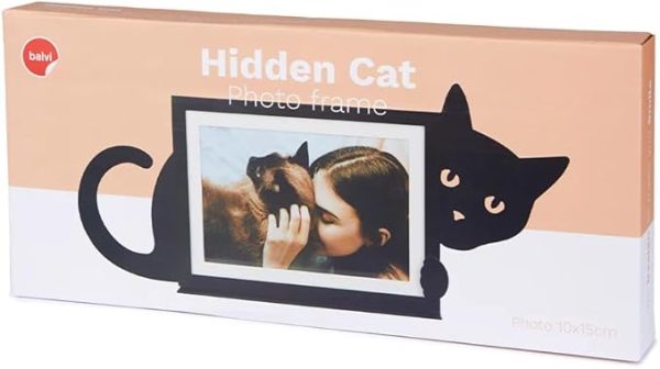 Hidden Cat Horizontal Photo Frame