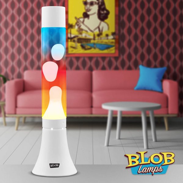 Lava lamp Modern White - White/Sunset