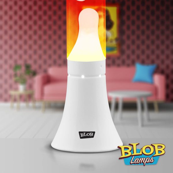 Lava lamp Modern White - White/Sunset