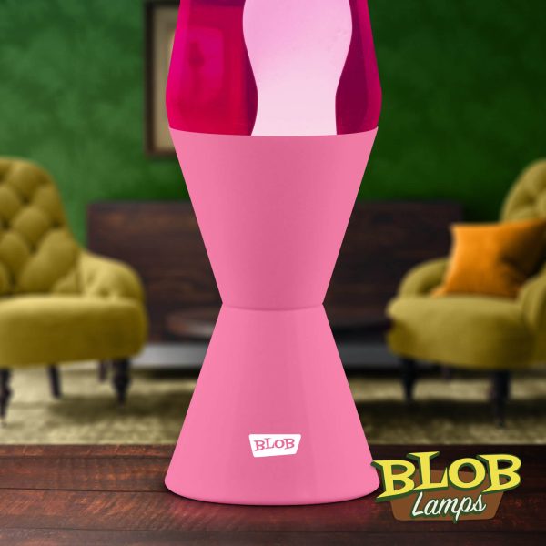 Lava lamp Vintage Gloss Pink - White / Pink