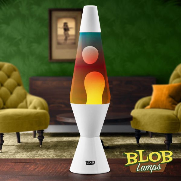 Lava lamp Vintage White - White / Sunset