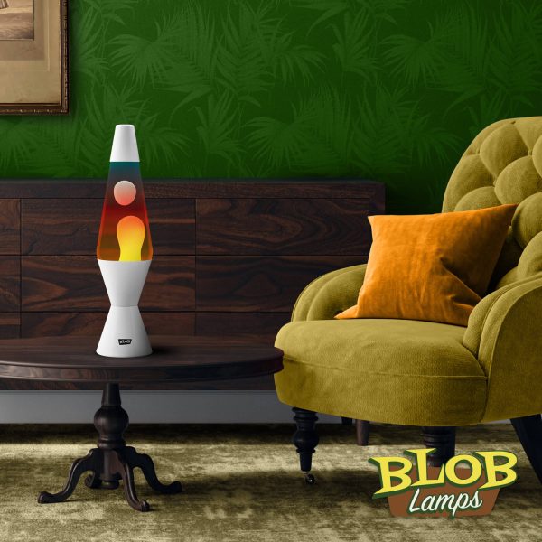 Lava lamp Vintage White - White / Sunset